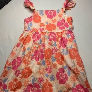 Girls Tropical Floral Dress